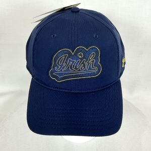 Notre Dame UA Performance Navy Blue Hat Cap New Airvent CoolSwitch Adjustable